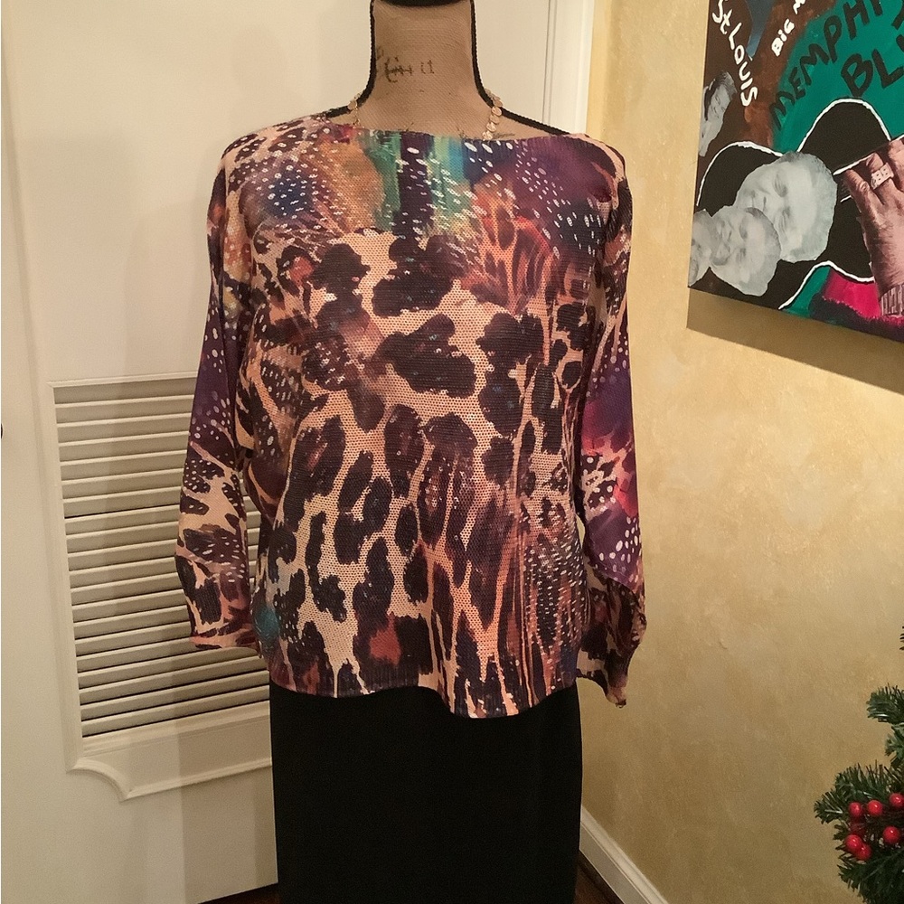 Loowie animal print sweater.